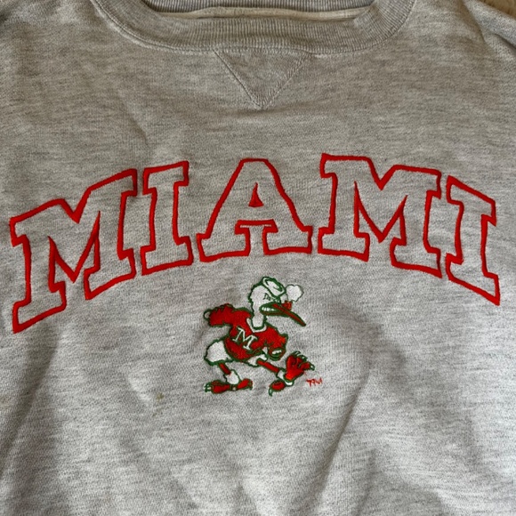 Vintage University of Miami Crewneck - Picture 2 of 8